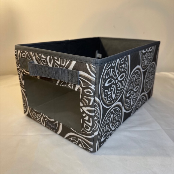 Thirty-One Gifts Your Way Rectangle Woodblock Whimsy Storage Bin Home Organizer - Picture 1 of 8